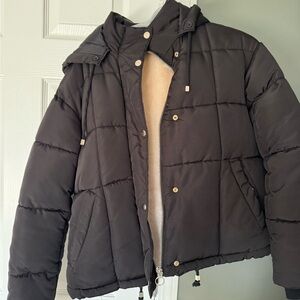 Topshop Black and Cream Jacket